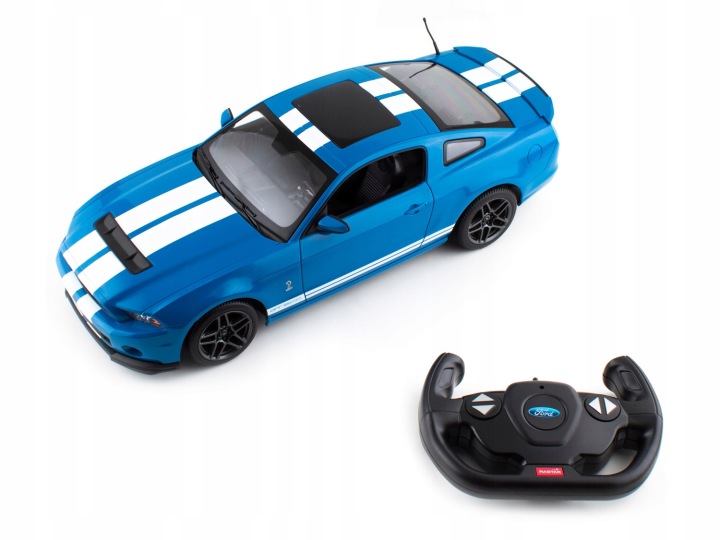 Ford Shelby Mustang GT500 синій RASTAR 1:14 На радіокеруванні + пульт — фото 9