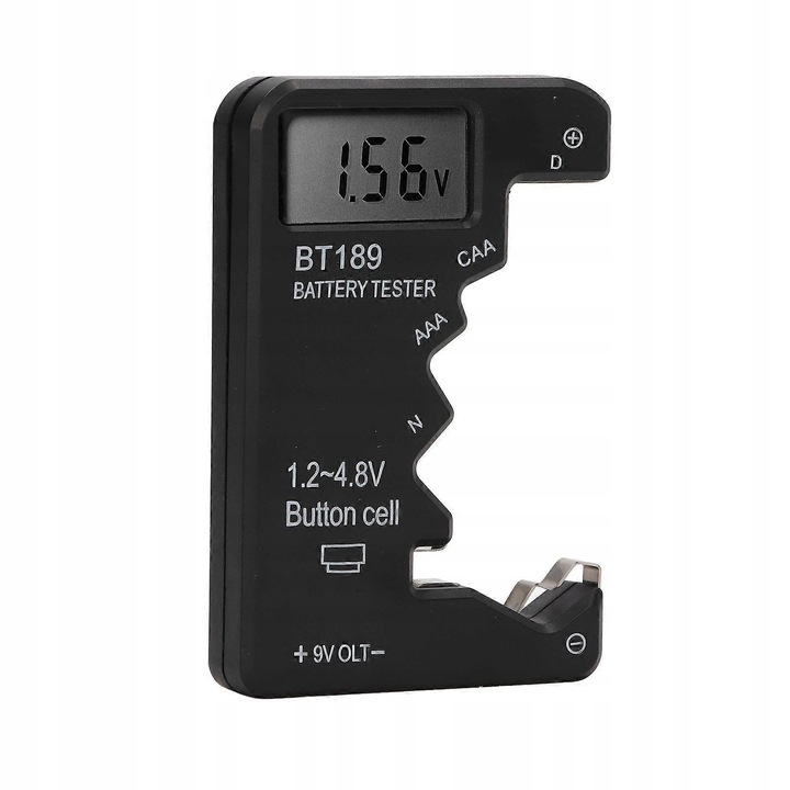 MIERNIK BATERII I AKUMULATORKÓW CYFROWY TESTER WOLTOMIERZ BT189