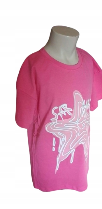 Bluzka t shirt dla dziewczynki bawełniana koszulka krótki rękaw — zdjęcie 38