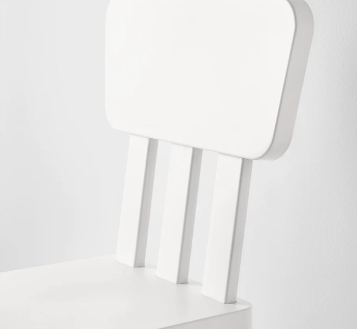 IKEA MAMMUT Стільчик дитячий білий — фото 11