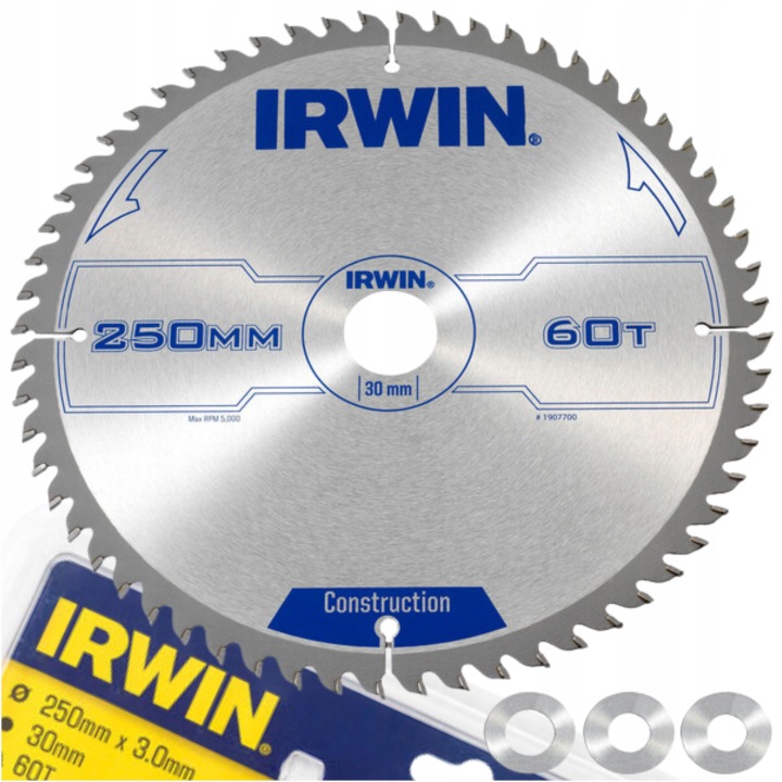 Irwin 1907700 Kotoučová Pila Widia Kotouč Na Řezání Dřeva 250 x 30 60Z