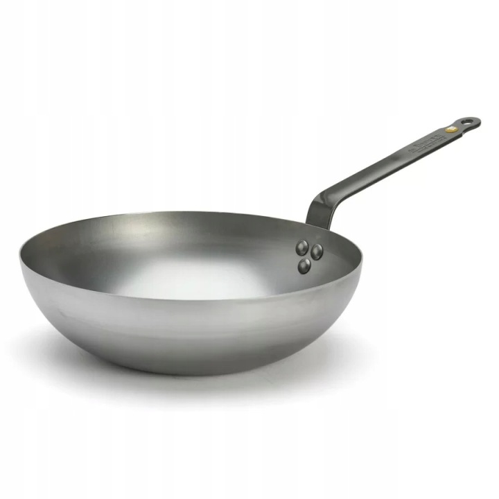Pánev Wok de Buyer Mineral B 28 cm ocel 3 L indukce Francie