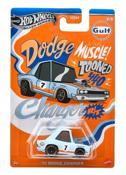 Hot wheels silver series gulf 2/5 dodge charger