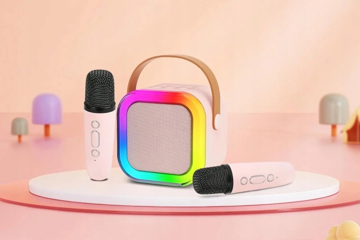 Портативна колонка Bluetooth караоке з мікрофоном Hi-Fi акумулятор — фото 3