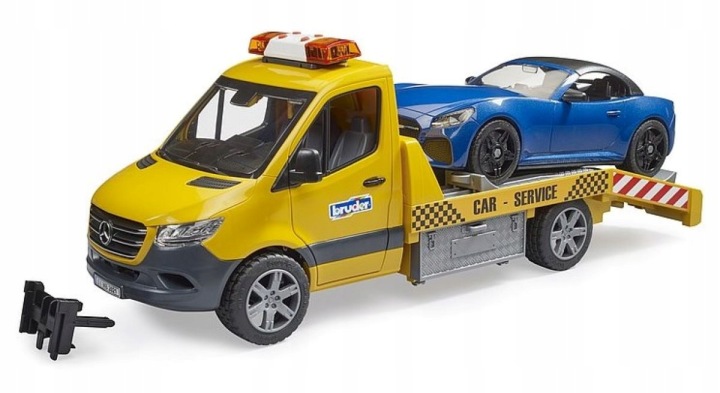 BRUDER Mercedes Sprinter Евакуатор Евакуатор з автомобілем 02675 — фото 5