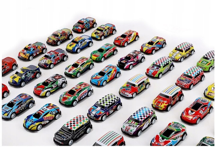 CARS RESORAKI WITH DRIVE METAL CARS FOR CHILDREN 30 pieces + Map Scale not applicable