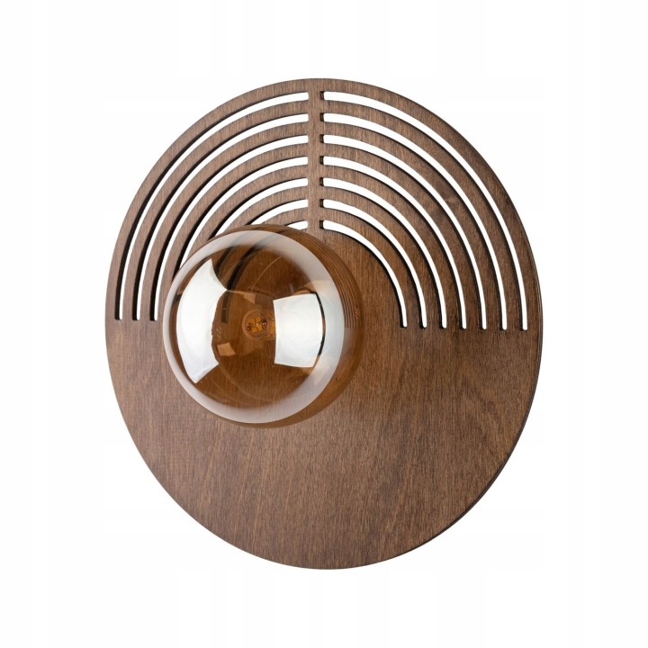 Nástěnné svítidlo Lampa Hnědá Lunar Wood Moderní G9 Tk Lighting