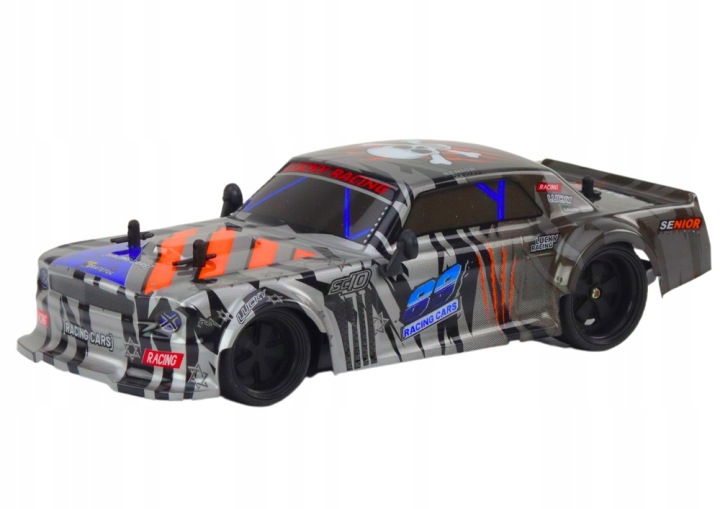 На радіокеруванні Спортивне Авто RC 1:18 Сірі Lean Toys — фото 2