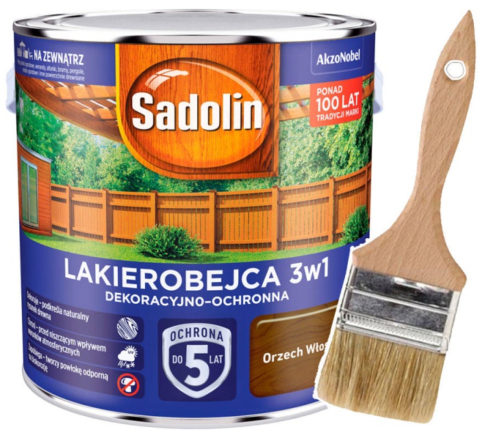 Sadolin Lakovna na dřevo 3v1 2,5L Ořech