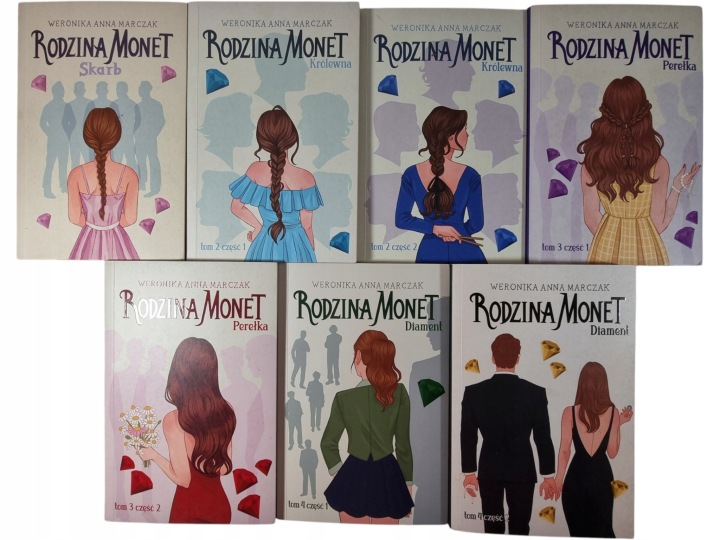 Zdjęcie egzemplarza: Rodzina Monet / zestaw 7 książek / Weronika Anna Marczak Komplet