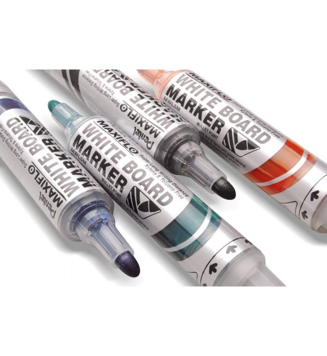 Маркер для Дошок PENTEL MWL5S 4 Кольори 1200 м З Поршнем + Магніт Губка — фото 10