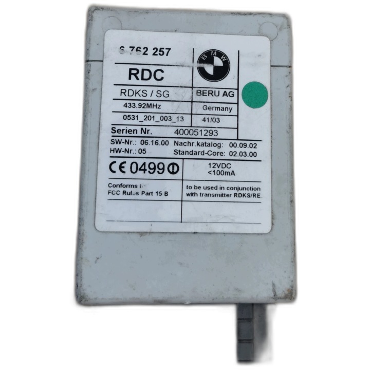 BMW 7 E65 E66 module RDC of pressure 6762257