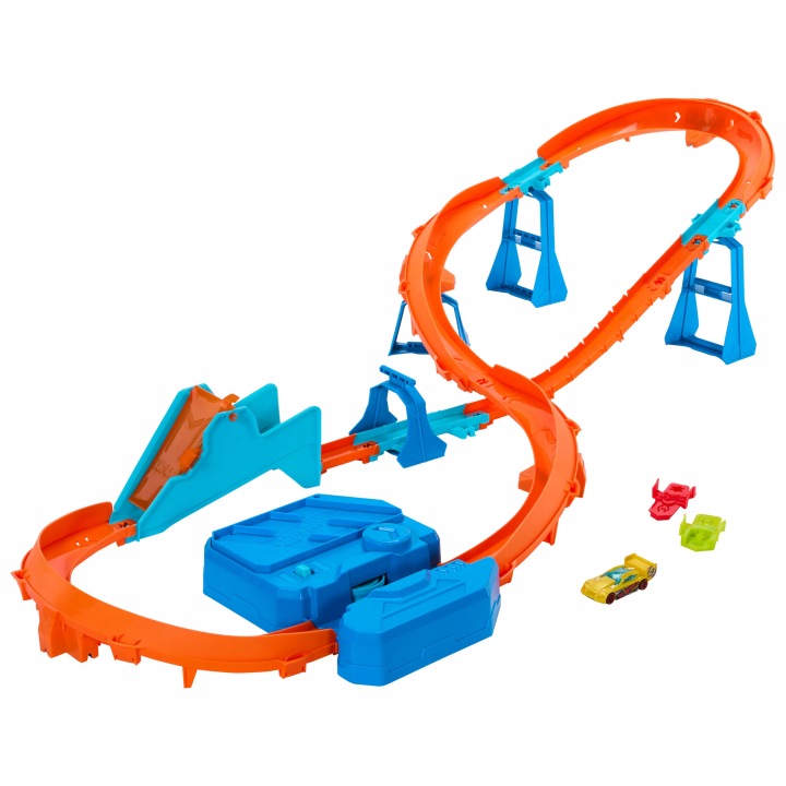 Hot Wheels Track Creator Трек Супер стрибок з приводом — фото 2