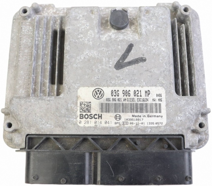 VW TOURAN and module control unit of the engine 2.0 TDI 03G906021MP 03G906021AN
