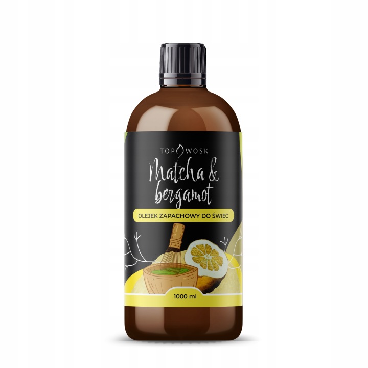 Vonný olej na svíčky Matcha and Bergamot 1000 ml, vůně do vosku