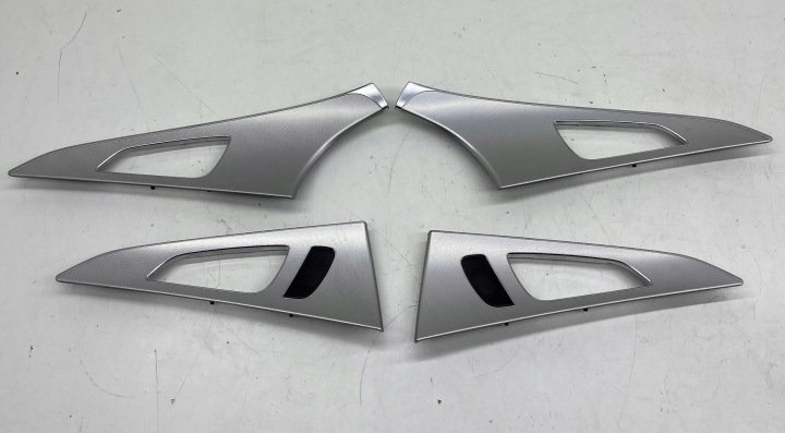 AUDI A6 C7 mouldings dekory door SZCZOTKOWANE aluminium 4X KOMPLET!
