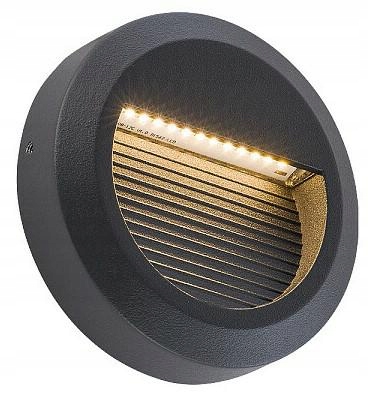 Venkovní podomítkové svítidlo Sidewalk Černé 3W Led 3000K IP54 11cm Zahrada