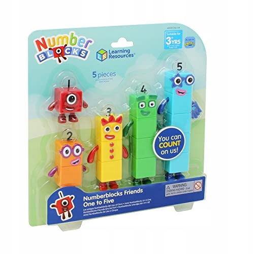 NUMBERBLOCKS фігурки 1-5 LEARNING RESOURCES CBEEBIES навчання лічбі 3+ — фото 4