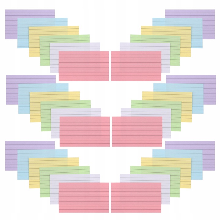 600 шт. Multi Кольоровий Флеш-картки Heavyweight Cardstock для Students — фото 3