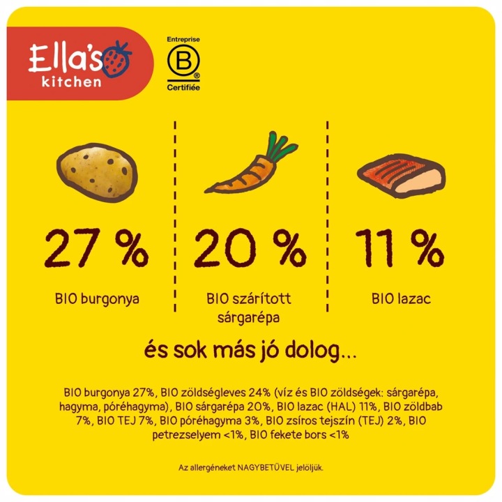 Ella's Kitchen Біо Лосось з овочами 7 міс.+ для дітей 130 г — фото 5