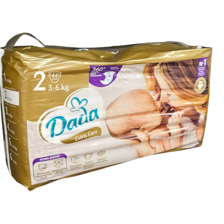 Dada Підгузки одноразові Extra Care 2 Міні 3-6 кг 44 шт.