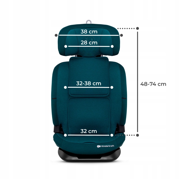 Kinderkraft Автокрісло 9-36 кг isofix Oneto 3 i-Size 76-150 см — фото 7