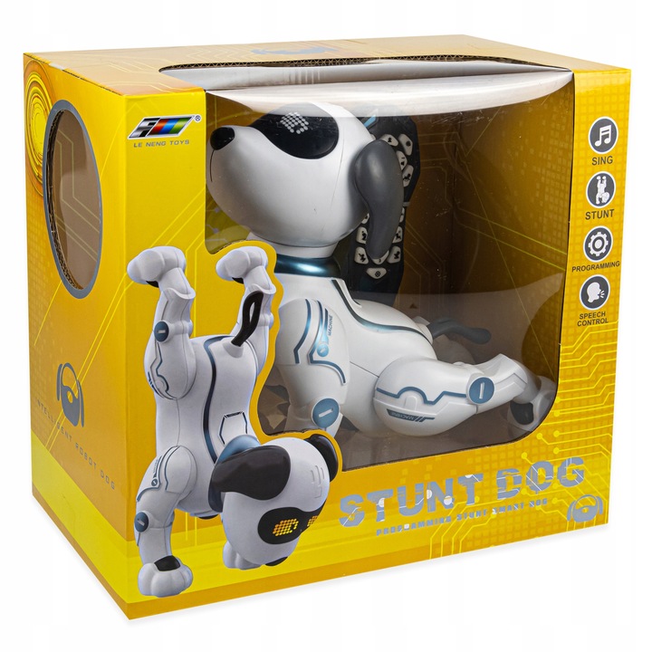 ROBOT DOG CONTROLLED RC PROGRAMMABLE RESPONDS TO VOICE COMMANDS + REMOTE CONTROL Kid's age 3+ years