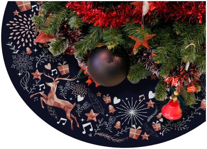 Podložka pod vánoční stromeček s pozadím pro dárky 100 cm