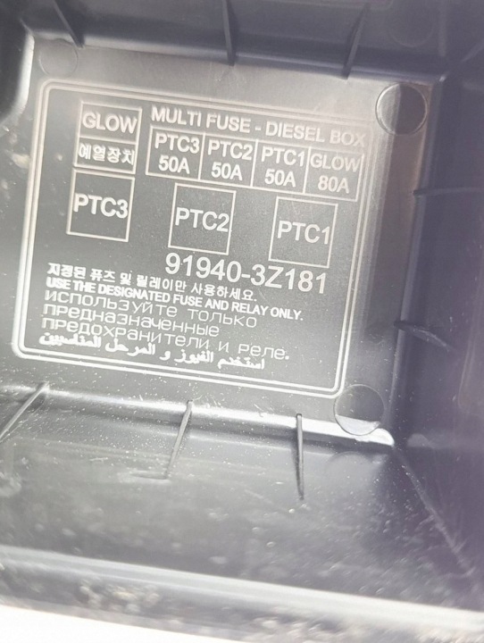 Hyundai i40 SEDAN LIFT 14-19 Box av säkringar 91940-3Z181 6