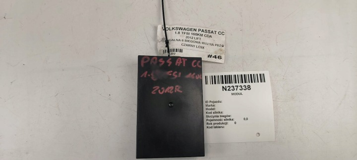 komfortsteuergerät 3AA959433 VOLKSWAGEN PASSAT B7