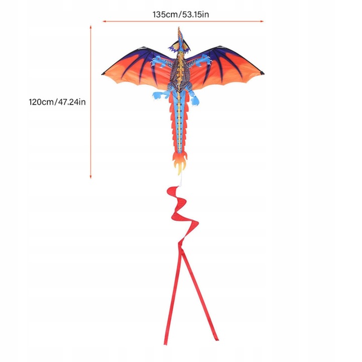 3D Dragon Кайт Outdoor Flying Kites Дітей Дітей Спортивні іграшки — фото 5
