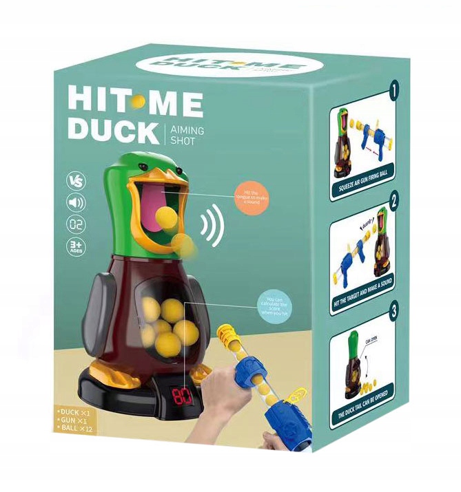 HUNGRY DUCK GUN BALLS + LCD POINT COUNTER Minimum number of players 1