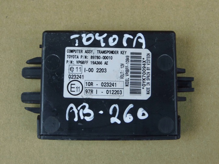 Toyota Yaris II modul Computer Bedienteil ASSY 89780-0D010