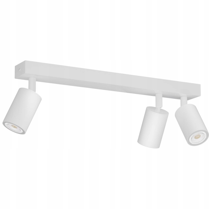 stropní svítidlo Led 3-bodová Reflektor GU10 Nastavitelná 50W Bílá 39 cm