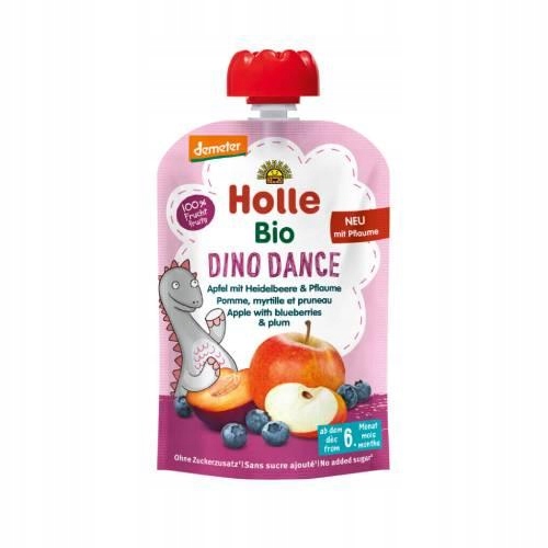 Пюре яблуко з чорницею і слива Holle 100 г