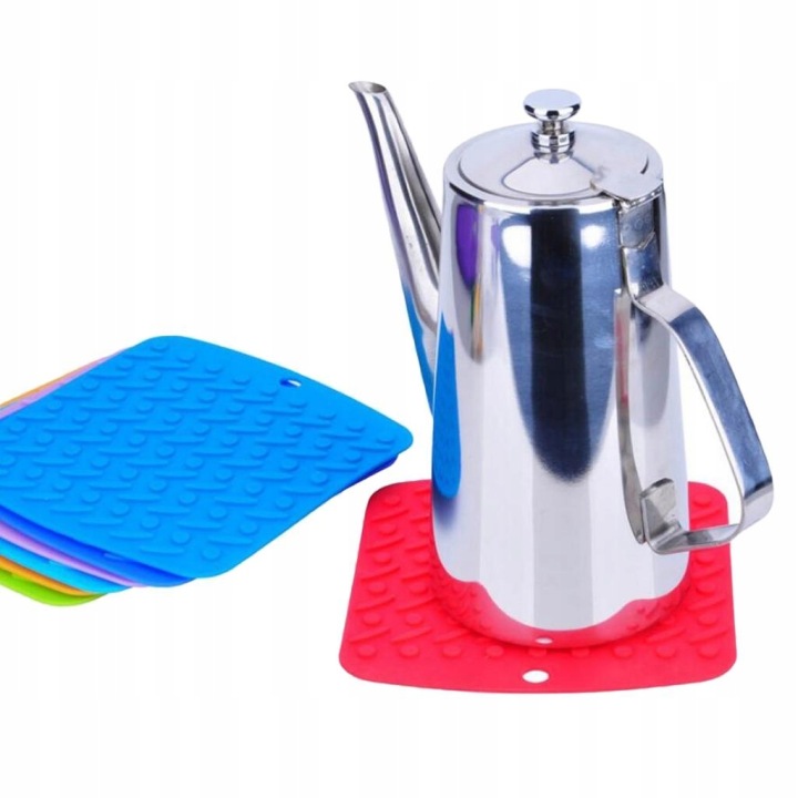 Килимок для місця на кружку Hot Pad Coaster Підставка під гаряче Килимків Піт Килимків Силіконовий тримач на каструля Зелена — фото 2