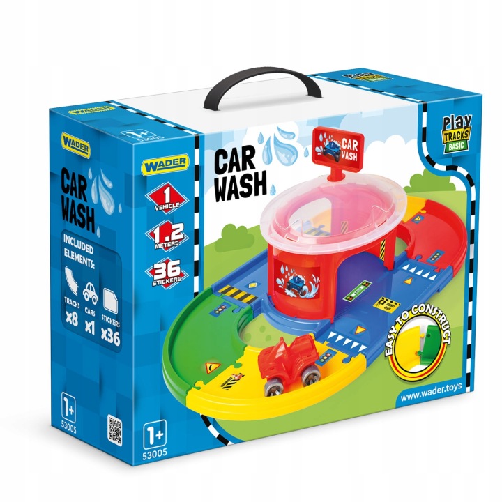 53005 мийка автомобільна + авто KID CARS WADER Play Tracks Basic Car Wash