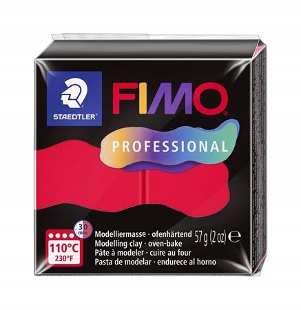 Fimo професійний, маса запікальна, 57 г, червоний, Staedtler — фото 4