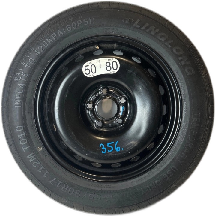 Reifen Rad Notrad Reserverad Nissan Qashqai J12 Juke F16 II 155/90/R17 ET30
