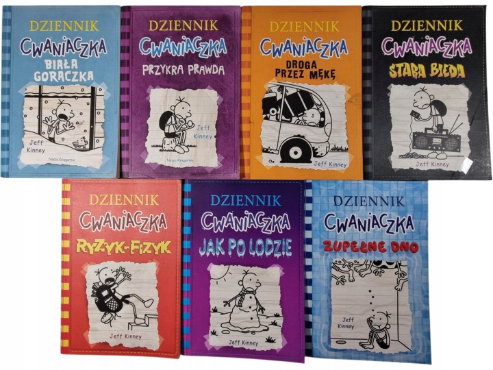 Zdjęcie egzemplarza: Dziennik Cwaniaczka / zestaw 7 książek / Jeff Kinney