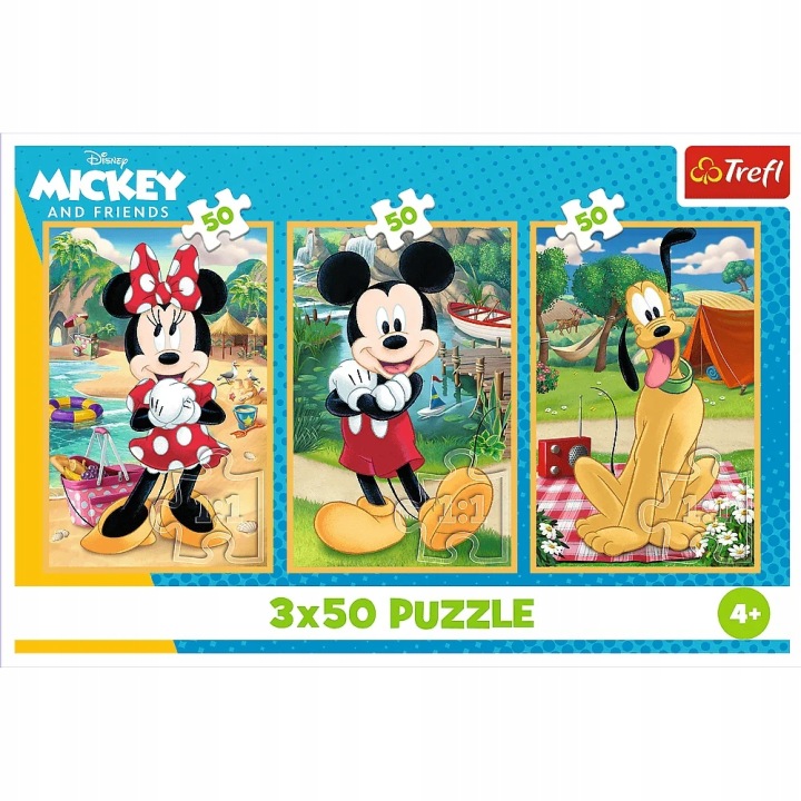 Пазли Disney 3 x 50 ел. Мишки на канікулах — фото 5