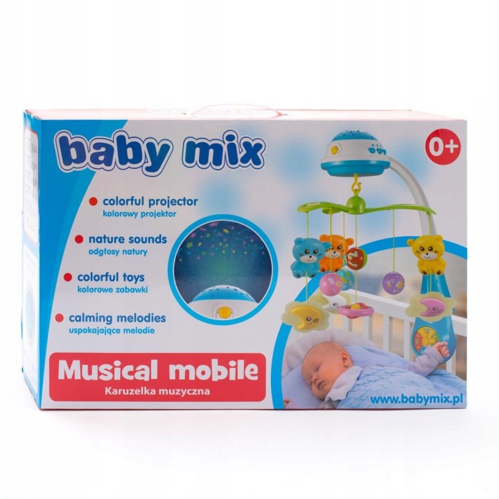 BABY MIX 37046 Каруселька пластикова з проектором червона — фото 4