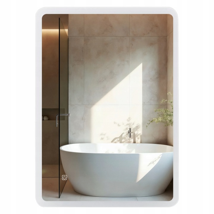 Zrcadlo 60x120 cm Koupelnové Obdélníkové Lumin Balneo
