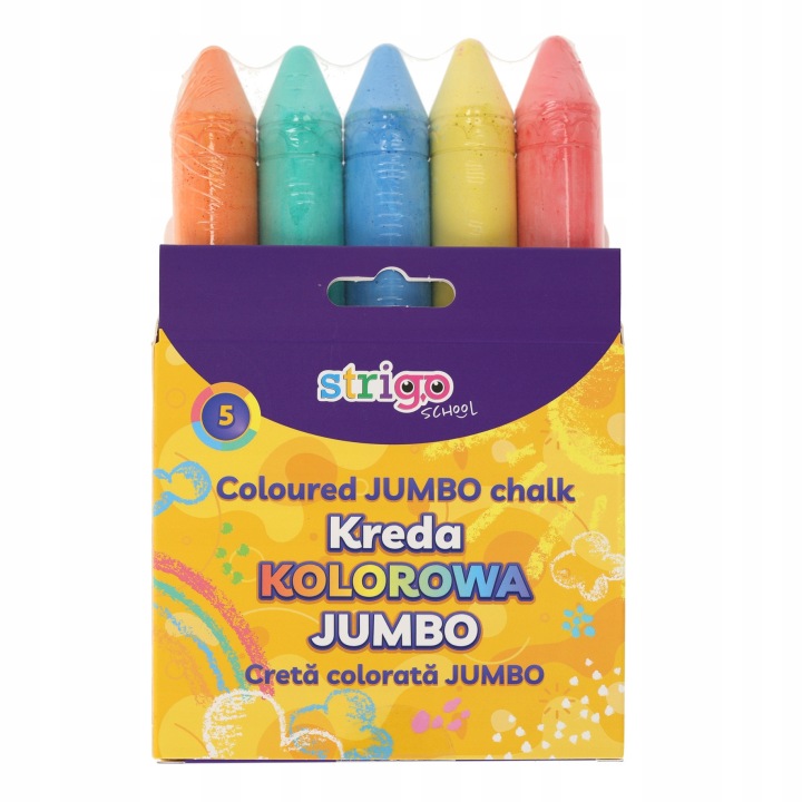 Крейда для асфальту Strigo 5 кольорів JUMBO — фото 3