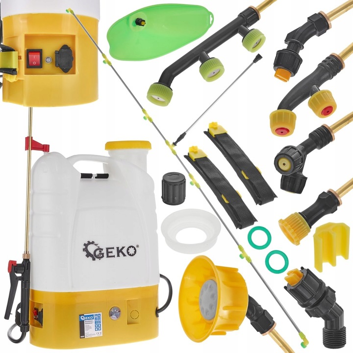 Geko Akumulátorový postřikovač 16L 35W 12V 8Ah lanka 166 cm G73217