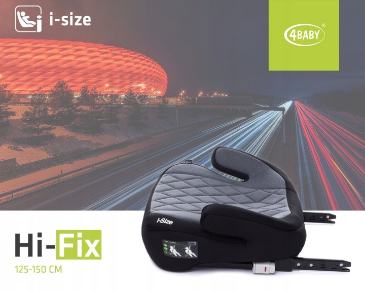 4BABY сидіння підставка HI-FIX автомобільна 125-150 см ISOFIX — фото 9