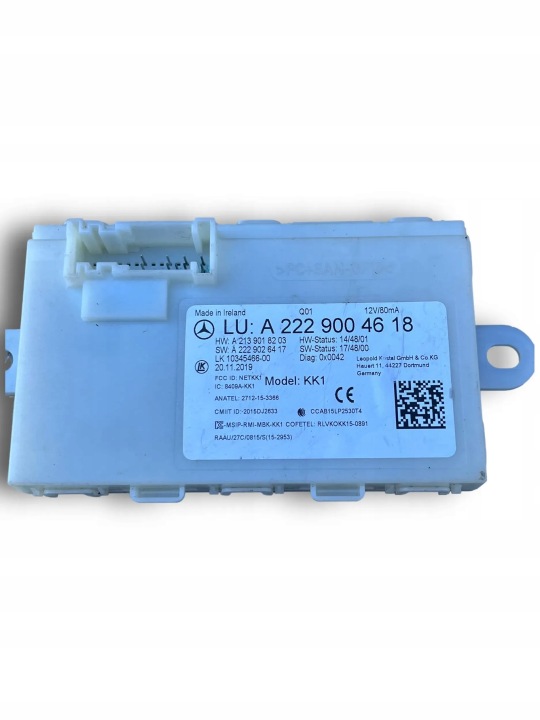 MERCEDES E KLASA W213 Bedienteil KEYLESS 2229004618 !M