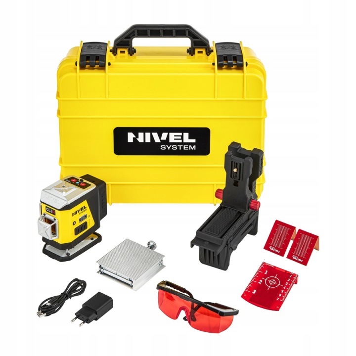 Křížový Laser Červený 3D 3x360 CL3R Nivel System