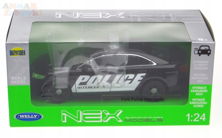 FORD POLICE INTERCEPTOR модель металева WELLY 1:24 — фото 4