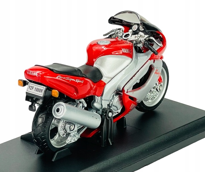WELLY YAMAHA YZF1000R THUNDERACE 2001 червоний мотоцикл металевий WELLY 1:18 — фото 2